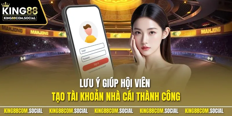 Lưu ý giúp hội viên tạo tài khoản nhà cái thành công